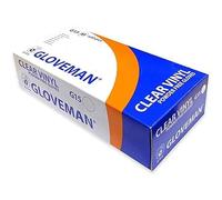 Zewool Box of 100 Gloveman Clear Powder Free Vinyl Gloves - Small