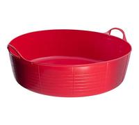 Zewool Flexible Red Large Shallow 35 Liter/9.2 Gallon Capacity Plastic BUCKET
