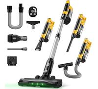 ZEXAPE Cordless Vacuum Cleaner Compatible with DeWalt Battery, 7-in-1 Lightweight Stick Vacuum with HEPA Filter, 35KPA Suction, 350W Brushless Motor, 3 Modes for Carpet, Floor, Car (Tool only)