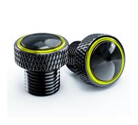 ZEXDDI 2pcs Clockwise Thread Screws M10*1.25 Motorcycle CNC Mirror Hole Plugs Bolts Fit For Kawasaki Z900 Z650 Honda BENELLI Aprilia CFMOTO Voge Suzuki (Gold)