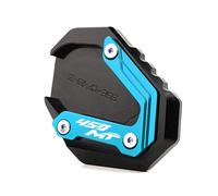 ZEXDDI Fit For 450MT CF 450 MT MT450 2024 2025 Motorcycle CNC Kickstand Pad Foot Enlarged Plate Side Stand Extension MT 450 Accessories (Blue)