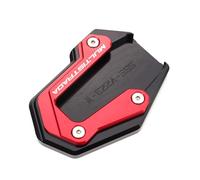 ZEXDDI Fit For DUCATI Multistrada V2 V4 S 2023 2024 Multistrada V4S V2S 2022 Motorcycle Kickstand foot Enlarger Support Side Stand Extension Pad (Red)