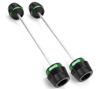 ZEXDDI Motorcycle Wheel Protector Suitable for Z650 Z650RS Ninja 650 NINJA650 KRT 2017-2024 2025 Front Wheel Rear Wheel Slider Axle Fork Frame Fall Protection Crash Pad Z 650 RS (Green)