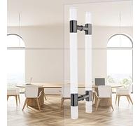 ZEXHBGFR Acrylic Rod Front Door Handle Pull for Master Bath Shower Glass Doors Non Slip Bar for Barn Sliding Wood Gate Rose Gold 100cm/39.4 inch Black 80cm/31.5 inch