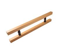 ZEXHBGFR Exterior Door Handle for Wood Glass Metal Doors Back to Back Install Sheds Garage Gate Entry Door Knob 80cm/31.5 Inch Modern Style for Enhanced Security and Elegance