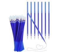 ZEXIJOW Erasable Gel Pen Refills, Compatible with Legami, Pack of 15, Blue, Height 13 cm, Thermosensitive Ink, 0.7 mm Tip, Replacement Refill for Ballpoint Pens, Comfortable and Long-Lasting Writing