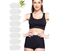 ZEXIJOW Pack of 40 Castor Oil Pack for the Belly Button, Self-Adhesive Castor Oil Pack, Bandage Pads, Spunlace Fabric, Highly Absorbent Castor Oil Pack (Oil Not Included)