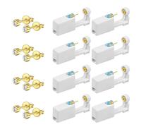 ZexJpr Piercing gun, earrings make your own set with 8 pieces set, ear piercing, safe and easy, sterile piercing set, including 8 4 mm earrings and alcohol wipes