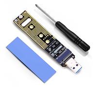 ZEXMTE M.2 NVME USB 3.1 Adapter M-Key Hard Drive Converter Reader High Performance 10 Gbps USB 3.1 Gen 2 Bridge Chip Support 2230 2242 2260 2280 Size SSD
