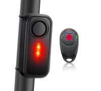 ZEXMTE Wireless Bike Alarm with Remote, 113dB Anti-Theft Vibration Alarm with Warning Light, Waterproof for Motorbike, E-scooter, Ebike, Bike
