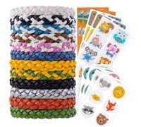 Zexrow Mosquito Repellent Bracelets 12 Pack + 60 Pcs Natural Patches | Deet-Free Natural Insect Mosquito Bands for Adults & Kids, 240H Protection Waterproof Adjustable for Outdoor, Travel & Festivals