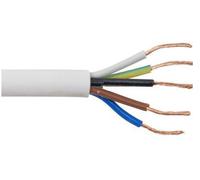 Zexum 0.5mm 5 Core Heat Resistant Flex Cable White 2095Y - 1 Meter