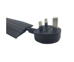 Zexum 2940 Rubber 67x12 Cable Tidy Floor Cover Protector Trunking, Black, 2 m