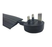 Zexum 2947 Rubber 67x12 Cable Tidy Floor Cover Protector Trunking, Black, 9 m
