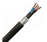 Zexum 4mm 4 Core 42A Brown Black Grey Blue 6944X Steel Wire Armoured SWA Outdoor Mains Power Cable - 25 Meter