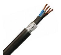 Zexum 6mm 4 Core 53A Brown Black Grey Blue 6944X Steel Wire Armoured SWA Outdoor Mains Power Cable - 50 Meter
