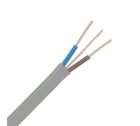 Zexum Grey 1.5mm 14A Twin & Earth (T&E) 6242Y Flat PVC Lighting Power Cable - 10 Meter