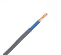 Zexum Grey 25mm 97A Blue Meter Tails 6181Y Round PVC/PVC Harmonised Cable - 1 Meter