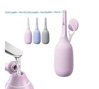 ZEY LUXE Upgraded Handheld Travel Bidet, Peri Bottle - Strong Pressure Manual Portable Bidet for Postpartum Care, Feminine Hygiene, Soft Squeeze, Wall-Mountable Hook, Carry Bag - (Pink, 400 ML)