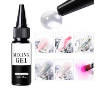 Zeyaoaea Clear Gel Polish, Nail Mixing Gel, 30ml Fashionable Mixing Polish for Home Salon Festive Gathering Vacation Cosplay Occasions