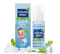 Zeyaoaea Cooling Mist Spray | Instant Cooling Spray 50ml - Moisturizing UV Protection Liquid Ice Mist for Sports Camping Commute Golf Travel Outdoor Hiking Beach Daily Hot Weather