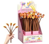 Zeyaoaea Cute Pens for Girls, Capybara Shaking Cartoon Pens | 0.5mm Pencils for Planning School Classroom Studying Note Taking Journaling Work