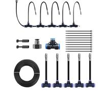 Zeyaoaea Irrigation System for Garden - Adjustable Garden Sprinkler - Watering Supplies Automatic Quick-Connect Function for Balcony Plant Care Landscaping Vegetable Greenhouse Patio Raised