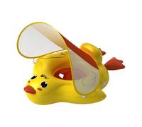 Zeyaoaea Kid Float with Canopy | Inflatable with Canopy Tail Chamber AntiSlip Crotch - Cute Duck Swim Pool Float,for 12-36 Months Boys Girls Beach Vacation Travel Backyard Family Gathering