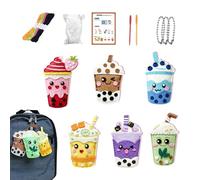 Zeyaoaea Kids Sewing Kit | Make Milk Tea Backpack Charm | Sewing Projects for Kids - for Art Project Doll Making Home School Activity Play Art Project
