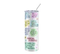 Zeyaoaea My Mental Breakdown Cup with Straw & Lid, 30 Oz Double Wall Water Bottle with Inspiring Quotes - Self-Love & Mental Health Awareness, Gift for Her, Positive & Inspirational Quotes
