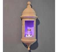 Zeyaoaea Puerto Rican Garita Wall Coqui Lamp - 3D Printed LED Lamp - El Morro Style Night Light - Boricua Home Decor, for Bedroom Living Room Office