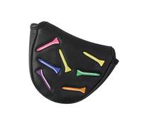 Zeyaoaea Putter Head Cover, Magnetic PU Leather Protective Club Cover, Embroidery Fashion Protective Headcover, Golfing Accessories for Daily Training Professional Competition Scenes