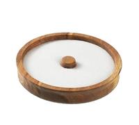 Zeyaoaea Rimmers for Drinks - Wood Bar Rimmer Tray | Sugar Dispenser for Garnishing Mixing Serving Home Decoration Display Dormitory Apartment Party Entertaining