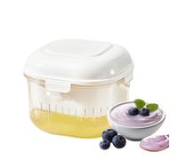 Zeyaoaea Yogurt Filter,with Lid Reusable Pressure Filtration Fine Mesh,Kitchen Thick Creamy Yogurt Filter Strainer | for Soybean Milk, Berries, Fruit Juice, Coffee, Tea