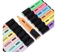 ZEYAR Highlighter, Chisel Tip Marker Pen, AP Certified, Assorted Colors, Water Based, Quick Dry (12 Colors)