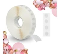zeyedemo 1000PCS Balloon Glue Dots Removable Balloon Sticky Spots Balloon Sticky Dots Double Sided for Birthday Party Wedding Christmas Decorations and DIY Scrapbooking Craft
