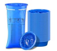 zeyedemo 28PCS Sick Bags Blue High Density Leakproof Odor Control Emesis Vomit Bags for Travel with Snap for Pregnant Women Car Bus or Aircraft
