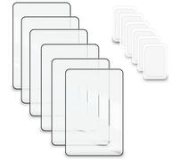ZEYIYER 12 PCS Magnifying Sheet, 3 X Plastic Magnifying Glass for Reading, 2 Sizes Lightweight Page Magnifier for Elderly and People with Low Vision Readings