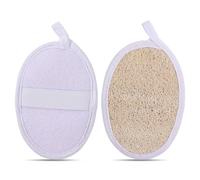 ZEYIYER 2 PCS Natural Loofah Sponge, Natural Body Scrubber, Loofah Scrubbies Body Wash Pads, Exfoliating Cleansing Dead Skin Sponge Pads, Eco-Friendly Luffa Sponges for Women and Men