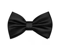 Zeyminer Bow Tie For Men with adjustable length for Formal Dress up and Wedding Tuxedo - Made with Polyster, Black, Default