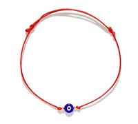 Zeytin 2pcs Evil Eye Bracelets, Red String Bracelet Protection, Evil Eye Bracelet for Women, Red Bracelet for Men, Pulsera Mal De Ojo Turco, Evil Eye Bracelets Men, 8mm Evil Eye, Glass, no gemstone