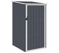ZEYUAN Garden Shed Anthracite 87x98x159 cm Galvanised Steel,Garden Shed, Metal Shed Tool Storage House with Floor Foundation and Lockable Double Doors