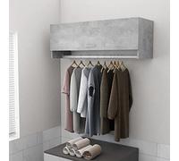 ZEYUAN Wardrobe Concrete Grey 100x32.5x35 cm Engineered Wood,Organizer Wardrobe With Drawers,Bedroom Wardrobe,Shelfwardrobes