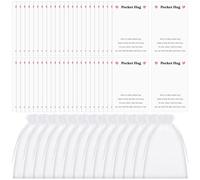 Zeyune 100 Pcs Pocket Hug Cards and 100 Pcs Organza Bags Heart Pocket Hug Gift Card Blank Cardstock Keepsake Gifts Pocket Hug Backing Cards for Family Friends Anniversary Birthday(White)