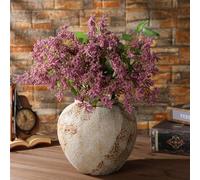 Zeyune 3 Pcs Fall Artificial Dusty Plum Stem 33" Plum Sedum Berry Stem Autumn Faux Berry Picks Branches DIY Floral Arrangement for Home Halloween Thanksgiving Farmhouse Mantel Harvest Decoration