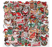 Zeyune 72 Pcs Christmas Iron on Patches Retro Western Xmas Iron on Hat Patches Embroidery Santa Claus Snowman Gingerbread Cowboy Boot Cactus Sew on Applique for Truck Hat Clothes Socks Jeans Backpacks