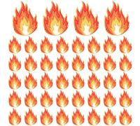 Zeyune Fire Flame Enamel Lapel Pins Bulk Fire Hard Enamel Pins Brooch Red Gold Accessories Flame Charms Bulk for Hats Clothes Backpack Bags for Adults Men Women Gift, gold, red, 1.38 x 0.98 inches