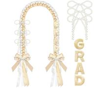 Zeyune Graduation Money Lei Class of 2026 Double Braided Bow Lei Gift 47 Inch Necklace Handmade Graduation Party Accessories for Graduates High School College, 47.24 x 1.97 inches, Polyester, No