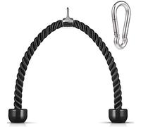 ZEZA Heavy Duty Tricep Pull Down Rope 36 Inches with Snap Hook, Fitness Attachment Cable Machine Pulldown Rope Gym