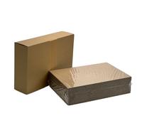 ZeZaZu Brown A4 Corrugated Packing Cardboard Sheets (25 Pack) - 3mm Thick Flat Pack Kraft Board for Mailing, Crafts, Arts, and Packaging